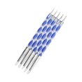thumbnail image 3 of Juego de 5 uds de herramientas para arcilla acrílica de doble cabeza con punta de silicona, herramienta para moldear y tallar, 3 of 5
