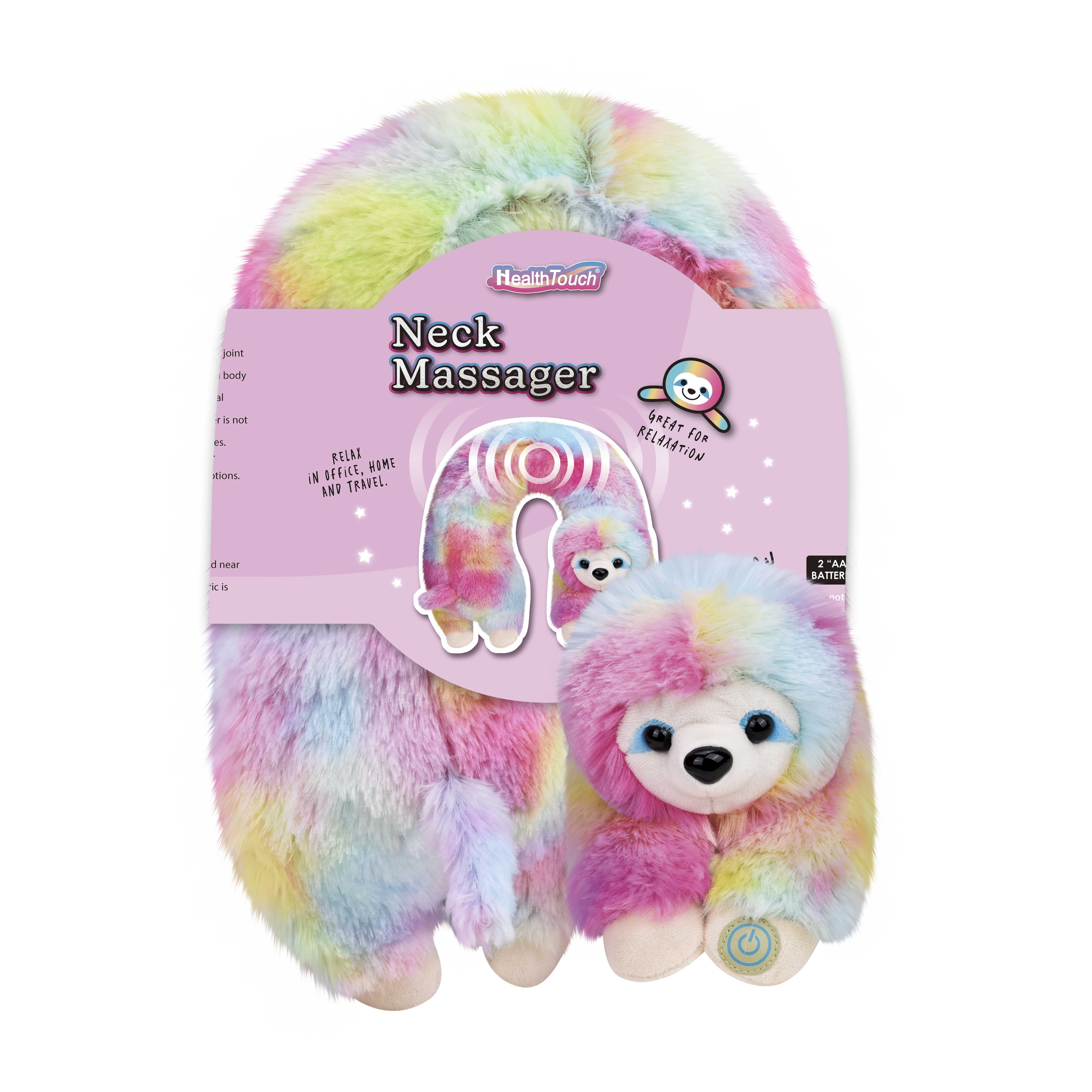 (12 pack) Health Touch Neck Massager Gift, U-Shaped Lightweight – Rainbow Sloth
