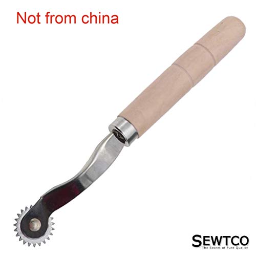 Sewing tracing wheel for sewing patterns, Wood and stainless steel