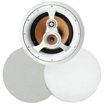Bic America 250-watt 3-way 10" In-ceiling Speaker With Pivoting Tweeter & Midrange Plus Metal & Cloth Grilles