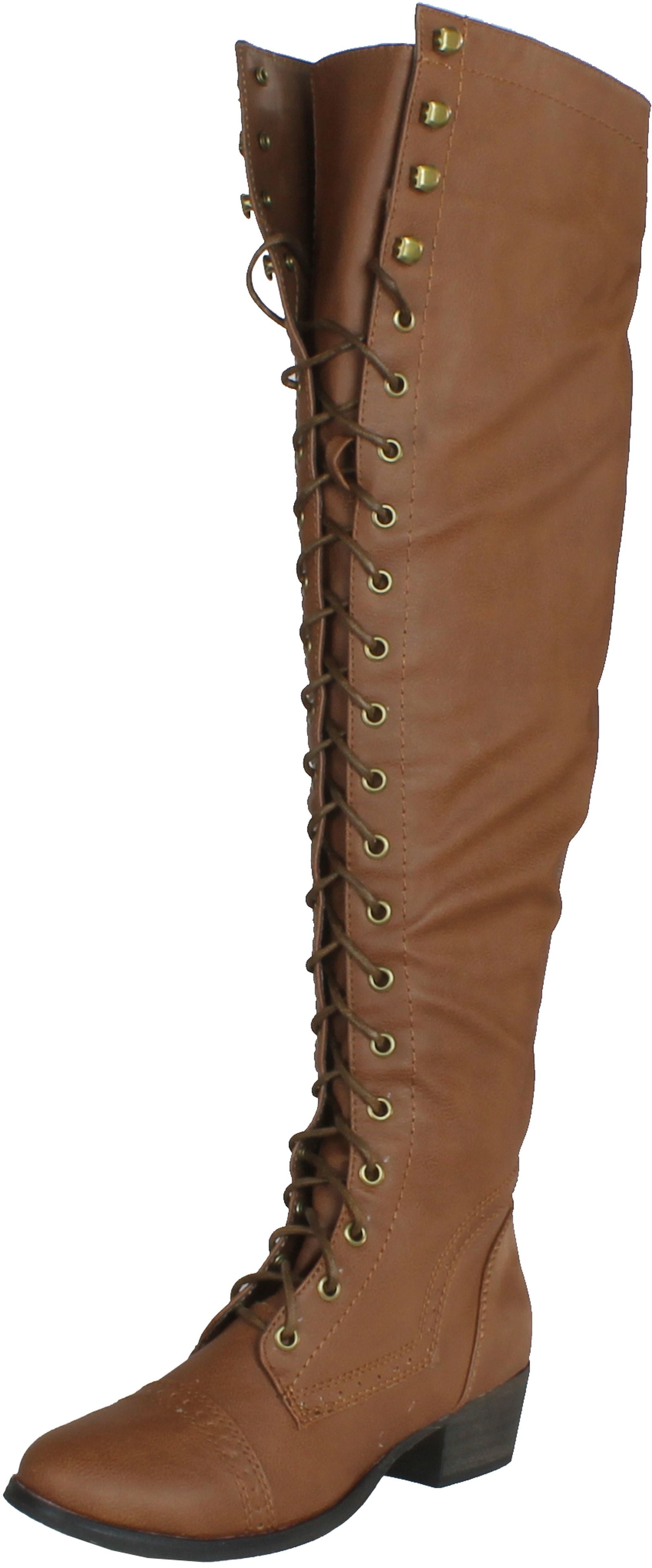 Breckelles Women s Alabama 12 Knee High Riding Boots Walmart