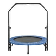thumbnail image 2 of Upper Bounce 40" Mini Trampoline with Adjustable Handbar – Round Foldable Rebounder Fitness Trampoline for Kids & Adults, 2 of 4