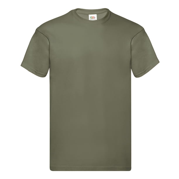 Fruit Of The Loom - Camiseta Original De Manga Corta Para Hombre Modelos Screen Stars Oliva Clasica Fruit Of The Loom Utpc124 Classicolive