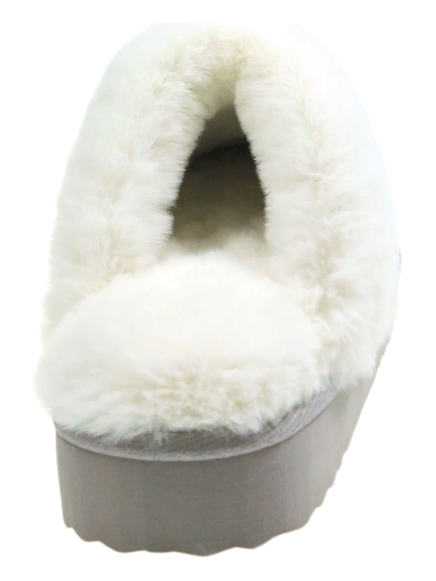 Wonder Nation Girls Scuff Slippers With Faux Fur Trim