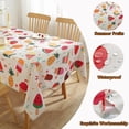 thumbnail image 2 of Summer Tablecloth Rectangle 60 X 120 Inch, Lemon Ice Cream Watermelon Pineapple Strawberry Print Table Cloth, Waterproof Polyester Table Cover for Dining, Party, Patio, Outdoor, 2 of 6