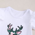 thumbnail image 5 of XZNPDUCQ Toddler Infant Baby Girls Summer Outfits Print Short Sleeve Pocket T-Shirt Tops Pants Clothes Sets Playwear Beach Outfits 3-6 Months,Green, 5 of 7