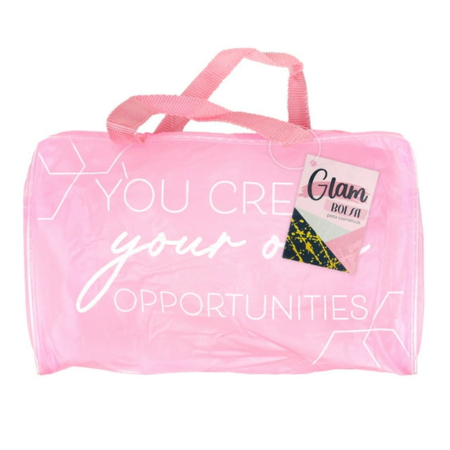 Cosmetiquera Prichos Glam Rosa y de Plástico 1 Pieza