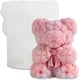 thumbnail image 1 of Xiao Hua Moldes de silicona para velas de oso de rosas 3D con pajarita para bodas de San Valentín, para hacer velas de resina, velas de aromaterapia, cera, jabón, flores, artesanías de arcilla., 1 of 5