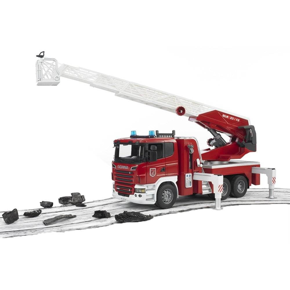 bruder fire truck with water pump