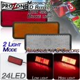 thumbnail image 2 of Luz reflectora LED para motocicleta 12V, luz indicadora lateral de advertencia de parada de freno trasero huangjie unisex, 2 of 2