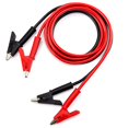 thumbnail image 1 of 2Pack Alligator Clips Electrical Test Leads Set, 15a Jumper Wires Heavy Duty With Protective Copper Clips, Premium Cables For Electrical Testing, Experiment, Red/Black 39.6 Inches, 1 of 9