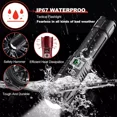 thumbnail image 4 of 25000000 Lumens Super Bright LED Flashlight Rechargeable 30W Tactical Work Light, 4 of 4