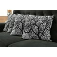 thumbnail image 5 of Ambesonne Nature Throw Pillow Cover 4 Pack, Spooky Black Tree Branch, 16", Black and White, 5 of 5