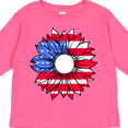 thumbnail image 4 of Inktastic American Flag Sunflower in Red White and Blue Boys or Girls Long Sleeve Toddler T-Shirt, 4 of 5