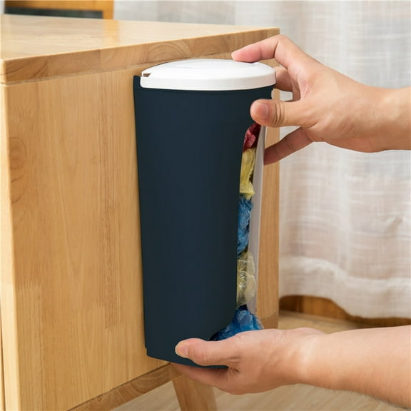 Mouliraty Garbage Bag Storage Box Home Kitchen Bathroom Wall Hanging Plastic Storing Rack