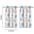 thumbnail image 4 of Vintage Animal Tier Kitchen Curtains for Bathroom Living Rod Pocket Window Drapes 28"x39" 2 Panels Window Treatment Tiers, 4 of 4