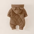 thumbnail image 5 of BXSRUTA Baby & Toddler Winter Jumpsuit, Fleece-Lined Soft Stretch Hooded Zipper Front for Outdoor Play, Easy Care, 5 of 6