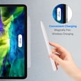 thumbnail image 3 of Silicone Skin with 2 Nib Cover for Apple Pencil 2nd Gen - Fintie Case iPencil Sleeve Grip Holder, White, 3 of 7