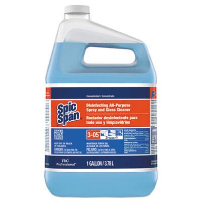 Spic and Span Disinfecting All-Purpose Spray and Glass Cleaner, Concentrated, 1gal, 2/Carton