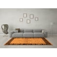 thumbnail image 3 of Ahgly Company Indoor Square Oriental Orange Industrial Area Rugs, 7' Square, 3 of 4