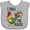 AC-Heather Grey, variant on Inktastic Farmer I Rule the Roost Rooster Boys or Girls Baby Bib