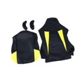 thumbnail image 3 of veasfak Computer Office Chair Slipcovers Breathable Swivel Chair Gaming Chair Covers Black Yellow, 3 of 9
