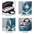 thumbnail image 3 of Balery Ice Blue Ocean Cute Dolphin A Mochila ligera para hombre y mujer: duradera e impermeable, ideal para la escuela, el trabajo, viajes y uso diario., 3 of 7