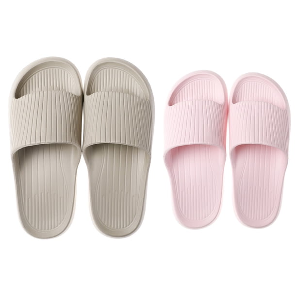 Zapatillas para mujeres y hombres de secado rápido, zapatillas suaves con puntera abierta, antideslizantes, suaves, para ducha, spa, baño, piscina, gimnasio, casa de playa, sandalias para interiores