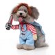 thumbnail image 1 of Disfraz de perro de muñeca mortal novedad divertida ropa de fiesta para mascotas ropa de cosplay para mascotas adecuada para cachorros grandes y medianos (S) Sincero Electrónica, 1 of 5