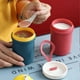 thumbnail image 4 of Bewildely Taza de agua espesante para microondas, tazas de sopa selladas con tapa, taza de desayuno, tazas portátiles para acampar, orificio transpirable Mostrada Rojo 301-400ml Bewildely HA080711-01, 4 of 6