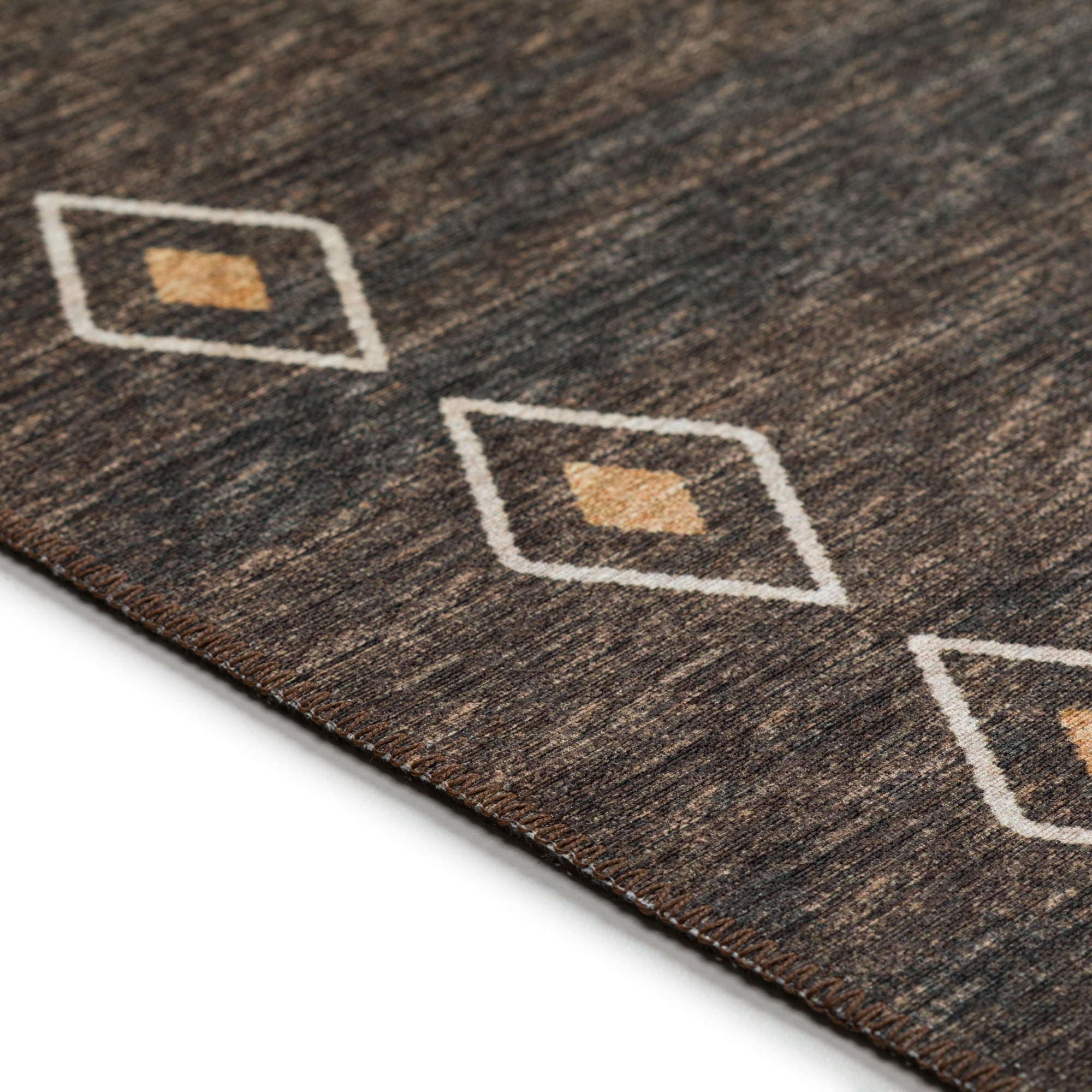 Addison Rugs Indoor/ Outdoor Addison Yuma Southwest Motif Washable Area Rug 2'3" x 7'6" - Brown