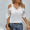 thumbnail image 5 of Tops for Women Trendy Blouses Women Dress Shirts And Blouses for Work Tech Shirt Woman Thermal Womens Casual Tops Short Sleeve Sports T Shirts Leopard Print Long Sleeve Shirt Pack Long White S, 5 of 6