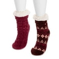thumbnail image 5 of MUK LUKS Women's Tall Rib Cuff Cabin Socks, 2-Pack, S-XL, 5 of 7