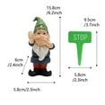 thumbnail image 3 of HomeKingdee Funny Stop Garden Gnome - Resin Statue with Stop Sign, Humorous Outdoor Decor for Yard, Garden, Patio, Dog Poop Area & Trash Can Guardian, 3 of 9