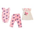 thumbnail image 1 of Conjunto Disney Talla 3 M con Broches con Diseño de Minnie Mouse con Manga en Olanes Rosa 3 Piezas, 1 of 4