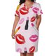 thumbnail image 3 of Lipstick Loose Pocket Dress Women's evening dress dress elegant and pretty women's dresses, 3 of 7