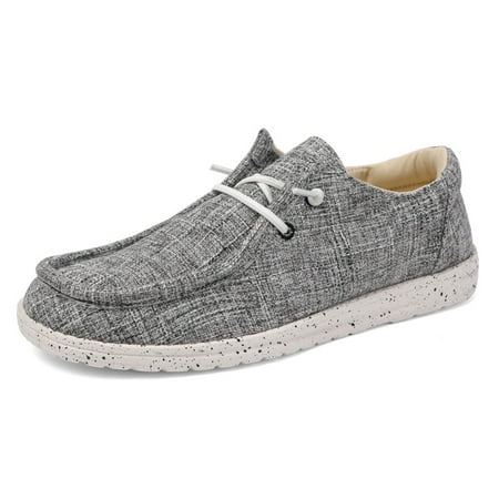 

Engtoy Men s Canvas Shoes casual Loafers Breathable Lightweight fashion Anti Slip Lace-Up Comfy Women s Sneaker