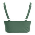 thumbnail image 5 of Arnsht Bikini Tops for Women Cropped Tankini Tops Beach Push-Up Padded Knot Twist Cut Out Adjustable Tank Swimwear Top Only Green M, 5 of 5