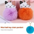 thumbnail image 2 of Advancent Fuzzy Ball Llavero Llaveros Conveniente Multi-colores Llaveros Mujeres para Niños Adultos Ancianos Estudiantes Azul Cielo 6cm Type1 NO1, 2 of 6