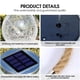 thumbnail image 4 of Luces solares Zhivalor decoración de jardín al aire libre linterna LED solar colgante luz de bola de vidrio agrietada impermeable luz blanca, 4 of 6