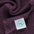 thumbnail image 5 of Hearth & Harbor Bath Towel Collection, 100% Cotton Luxury Set of 12 Multipurpose Wash Cloths - Purple, 5 of 7