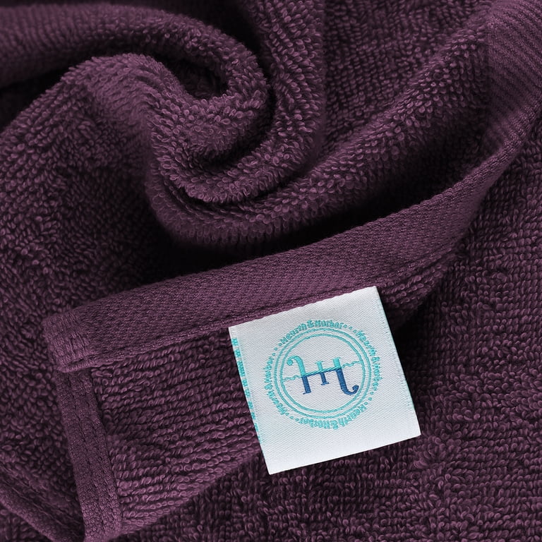 Hearth & Harbor 12-Piece Cotton Washcloth Set, Purple photo 5