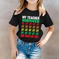 thumbnail image 2 of TZEWGL Cute Shirt For Child Printed Round Neck Short Sleeved Shirt Top For Infnants size 8-9T, 2 of 6