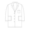thumbnail image 4 of Medgear White Lab Coat 39" for Men and Women, Long Sleeve & 3 Pockets 3002, 4 of 4