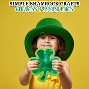 Shamrock Ornament Craft Kit, Craft Kits, Tissue Paper Crafts, Hanging Decor Craft Kits, St. Patrick's Day, 12 Pieces, Green