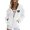 White, variant on Winter Blank Sweat Shirts for Women Womens Plain Pullover Hoodies Zip up Tunic Hoodie Hoodies Sweatshirt for Women Women's Zip Up Hoodie With Print Long Sleeve Drawstring Pocket Casual Black XXL