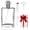 Clear, variant on Refillable 100ml 3.4oz Glass Perfume Atomizer Empty Bottle | Fine Mist Cologne Bottle for Beauty Sprays, Portable Essential Oil Container Sprayer For Travel,With Box & Filling Tools