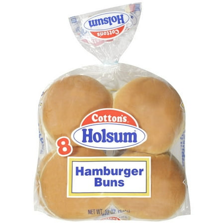 Cotton's Holsum Enriched Hamburger Buns, 12 oz