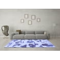 thumbnail image 3 of Ahgly Company Indoor Rectangle Abstract Blue Modern Area Rugs, 2' x 3', 3 of 4