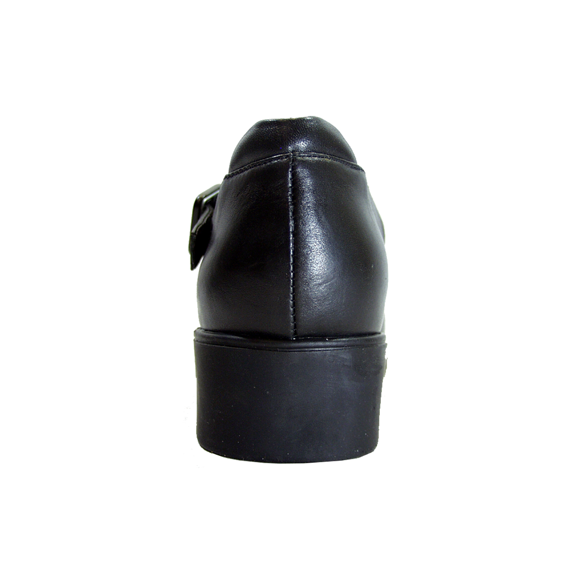 PEERAGE Leda Women's Wide Width Open Shank Leather Shoes BLACK 9